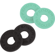 Fender® Strap Blocks 4-Pack Black (2) and Surf Green (2)