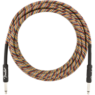 Fender Festival Instrument Cable Straight 18.6' Pure Hemp Rainbow