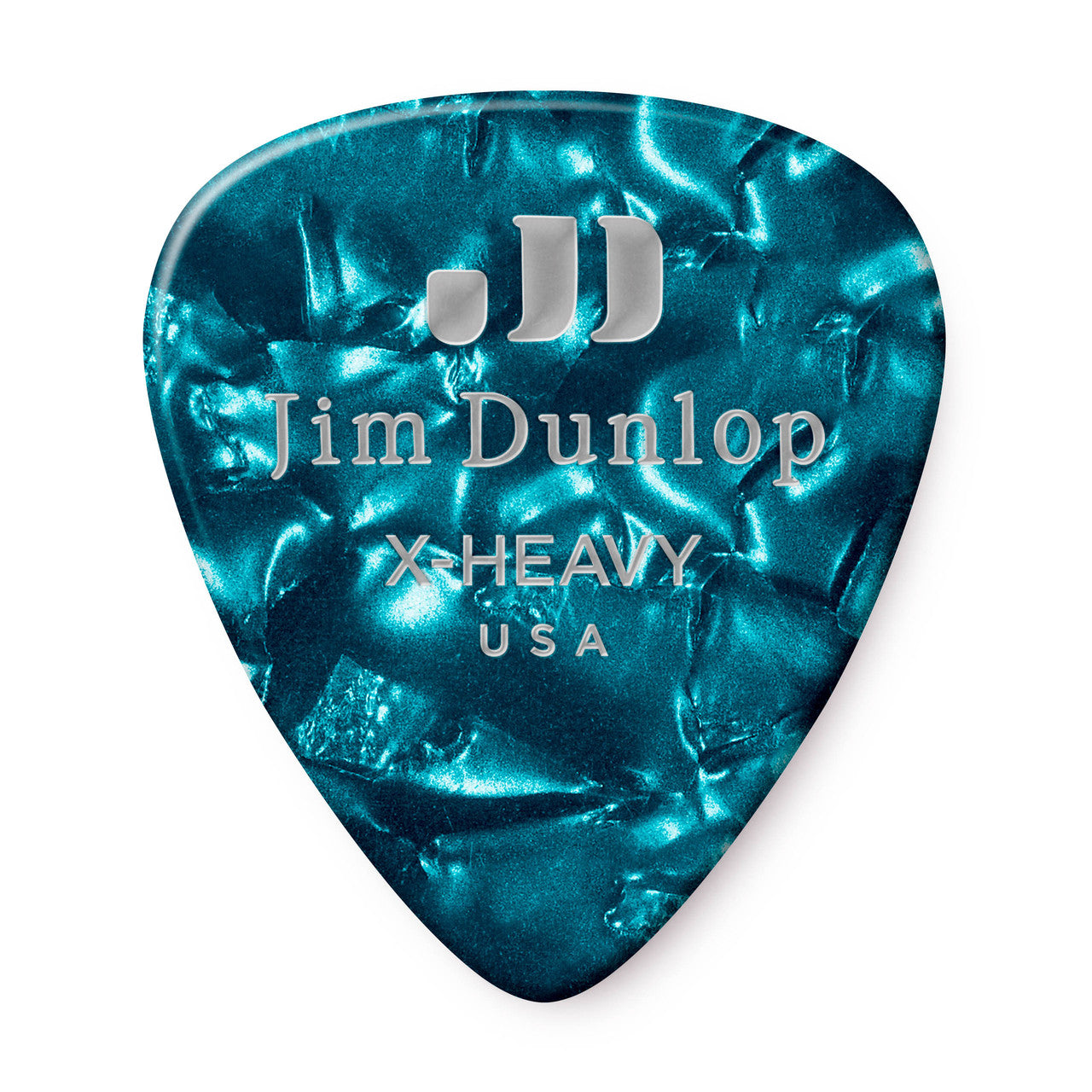 CELLULOID TURQUOISE PEARLOID PICK EXTRA HEAVY