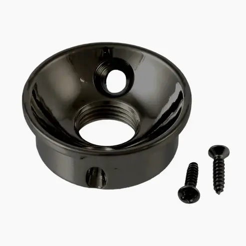 Allparts Retrofit Jackplate for Telecaster - Black-plated brass