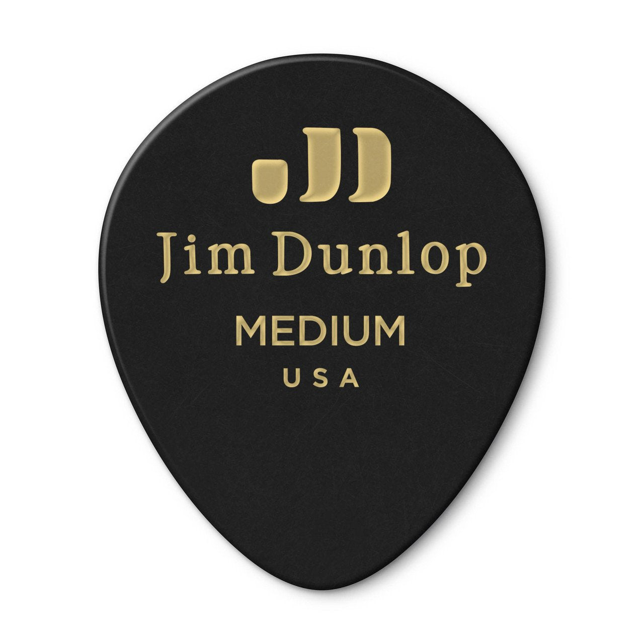 CELLULOID BLACK TEARDROP PICK MEDIUM