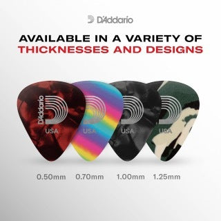 D'Addario Classic Pearl Celluloid Assortment Pack Light