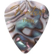 Fender Premium Celluloid 351 Shape Picks, Thin, Abalone, 12-Pack