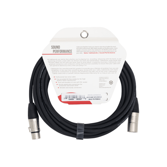 Backline Series 20 Foot XLR Microphone Cable