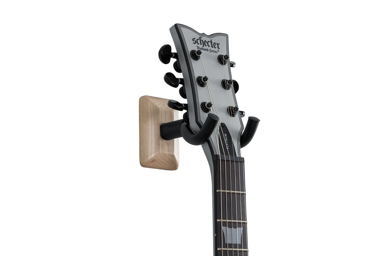 Frameworks Wall Mounted Guitar Hanger with Maple Mounting Plate