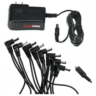 9V DC Power Adapter and 8-Output Daisy Chain Cable Combo pack