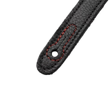 Levy's Black Leather Strap with Red Studs