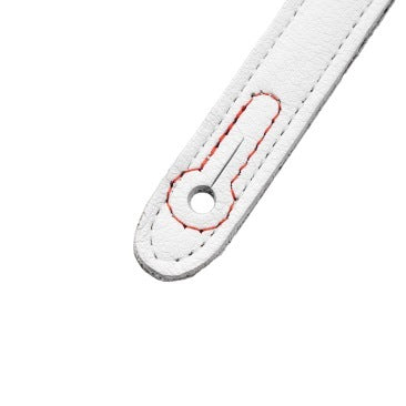 Levy's White Leather Strap with Red Studs