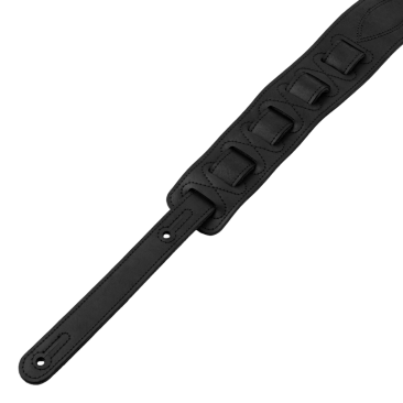 Levy's Black Crocodile Leather Guitar Strap