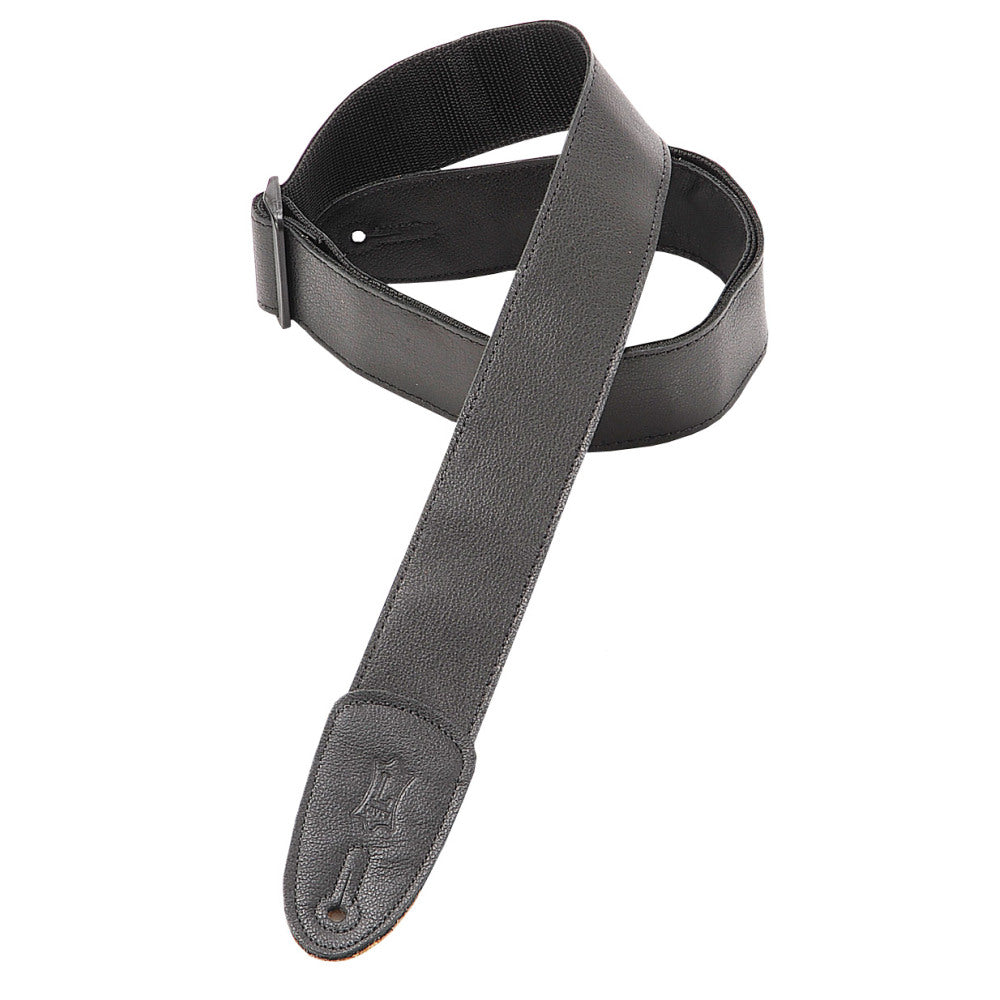2" Garment Leather Guitar Strap With Easy-slide Polypropylene Backing And Tri-gl...