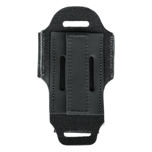 Wireless Transmitter Bodypack Holder – Black Leather