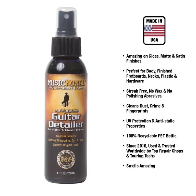 Guitar Detailer - For Matte And Gloss Finishes - Size:4oz