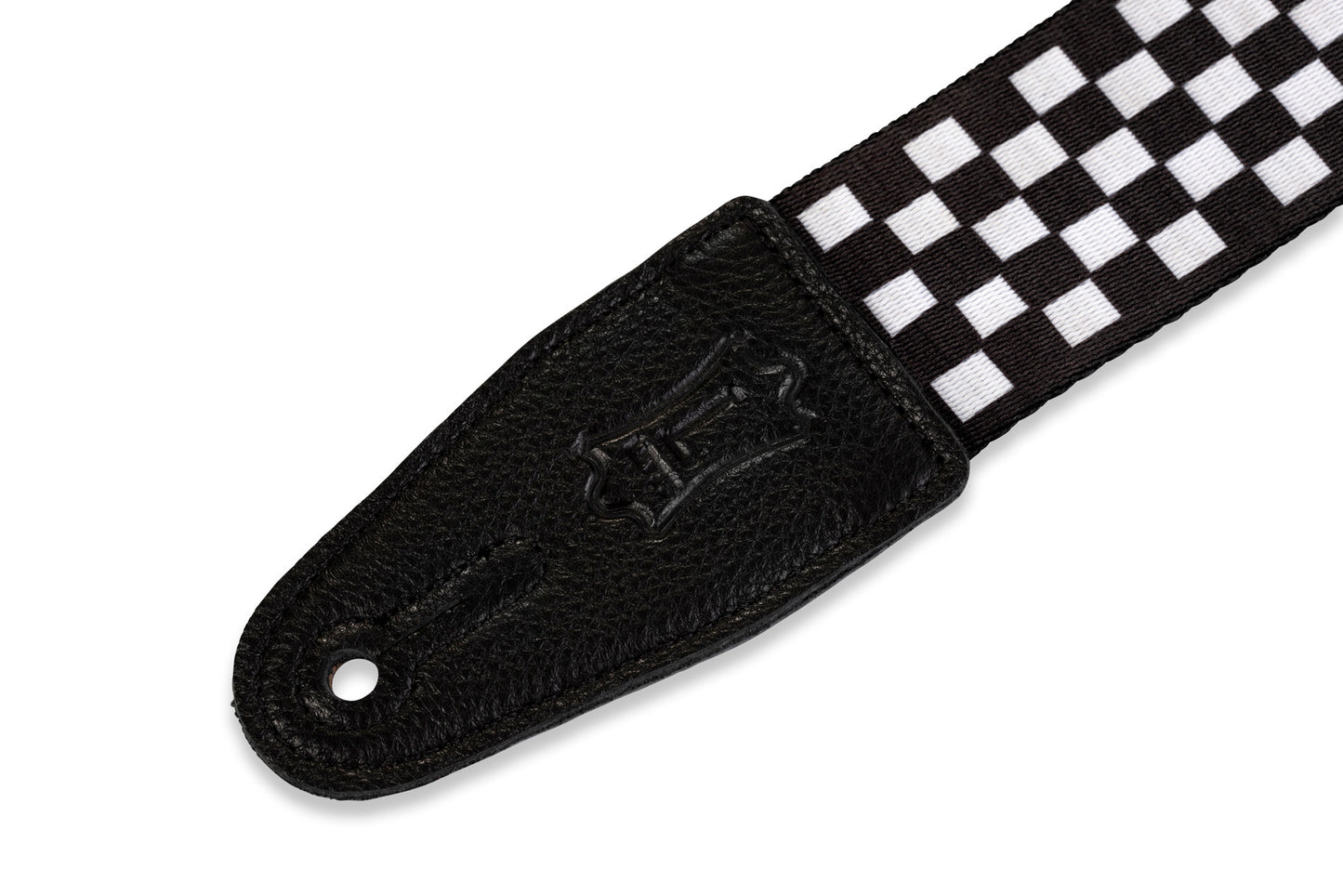 2" Polyester Guitar Strap With Printed Design, Garment Leather Ends And Tri-glid...