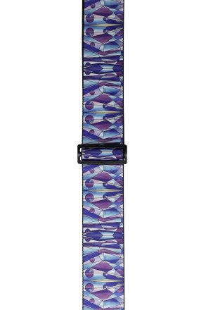 Levy's Stained Glass Guitar Strap-Kaleidoscope Purple