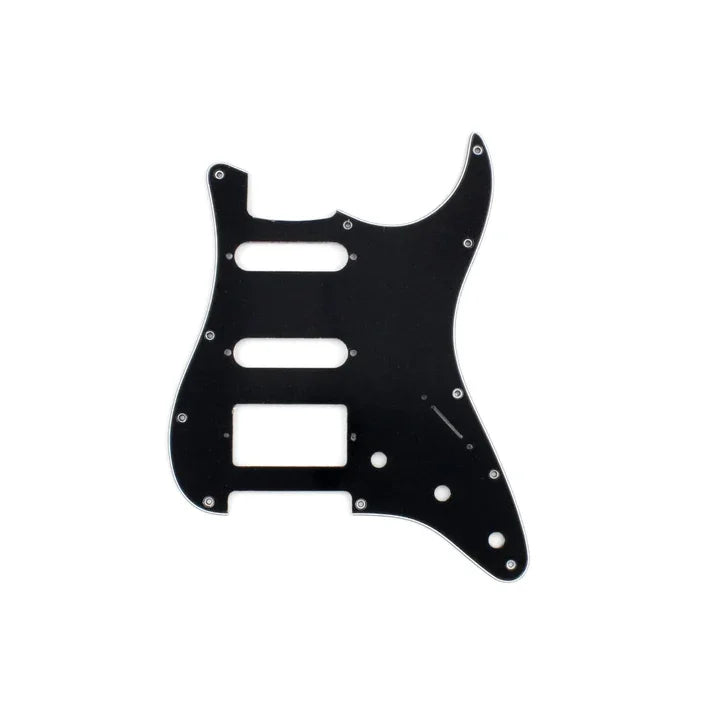 11-Hole HSS Black Pickguard For Stratocaster