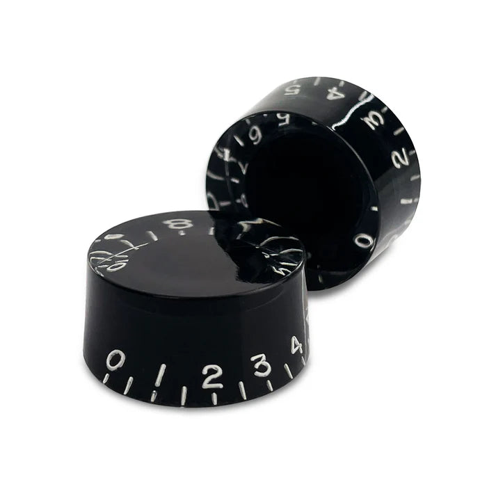 Set of 2 Vintage-style Speed Knobs - Black / Standard / Pack of 2
