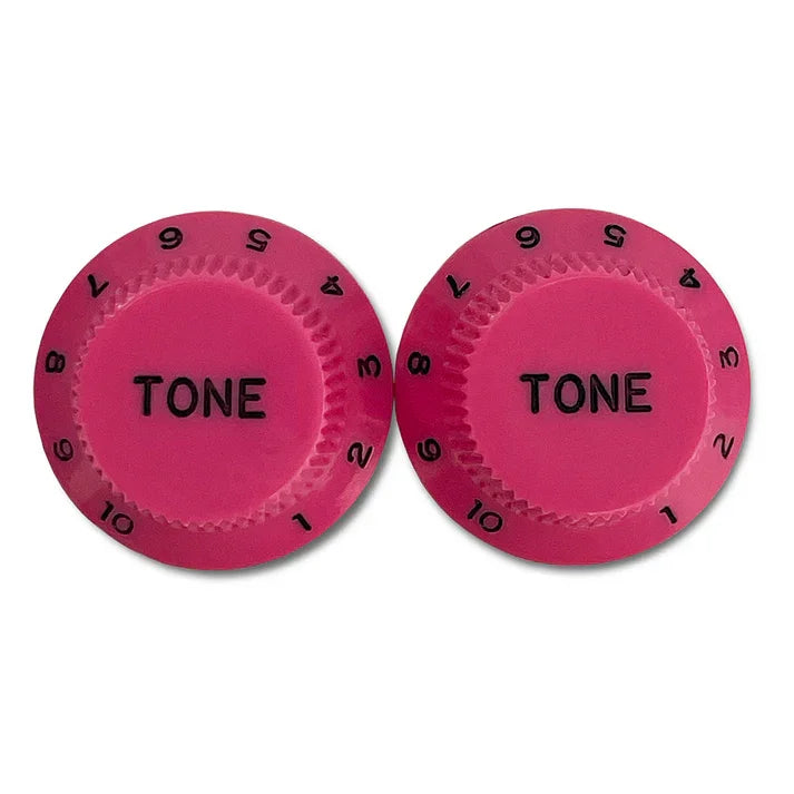 Plastic Tone Knobs for Stratocaster® - Hot Pink / Pack of 2