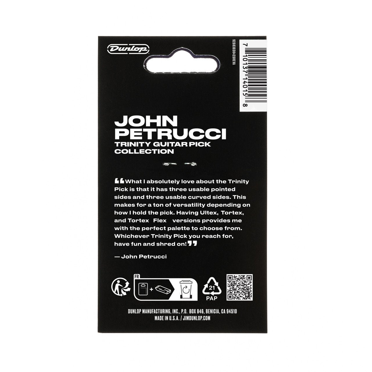 JOHN PETRUCCI TRINITY GUITAR PICK COLLECTION - 6 PACK