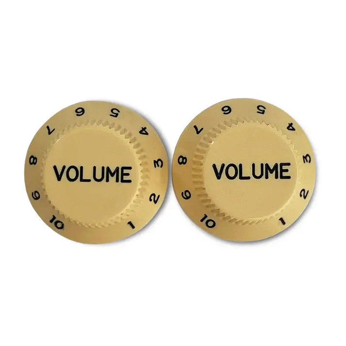 Plastic Volume Knobs for Stratocaster® - Cream / Pack of 2