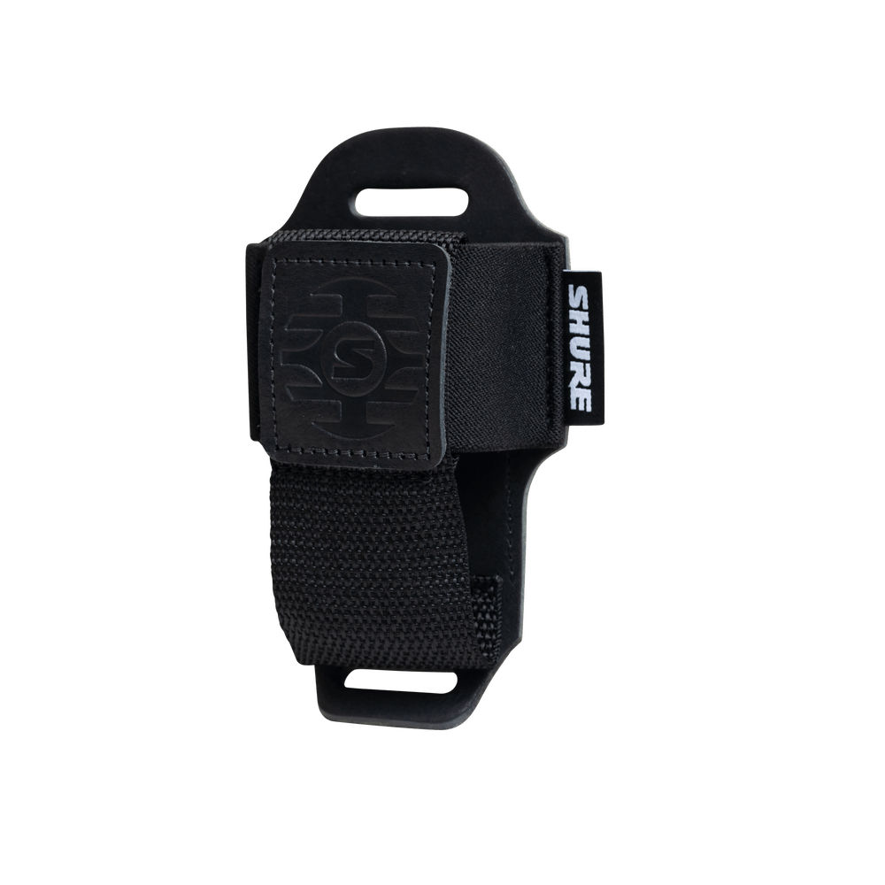 Shure Premium Black Leather Wireless Bodypack Transmitter Pouch
