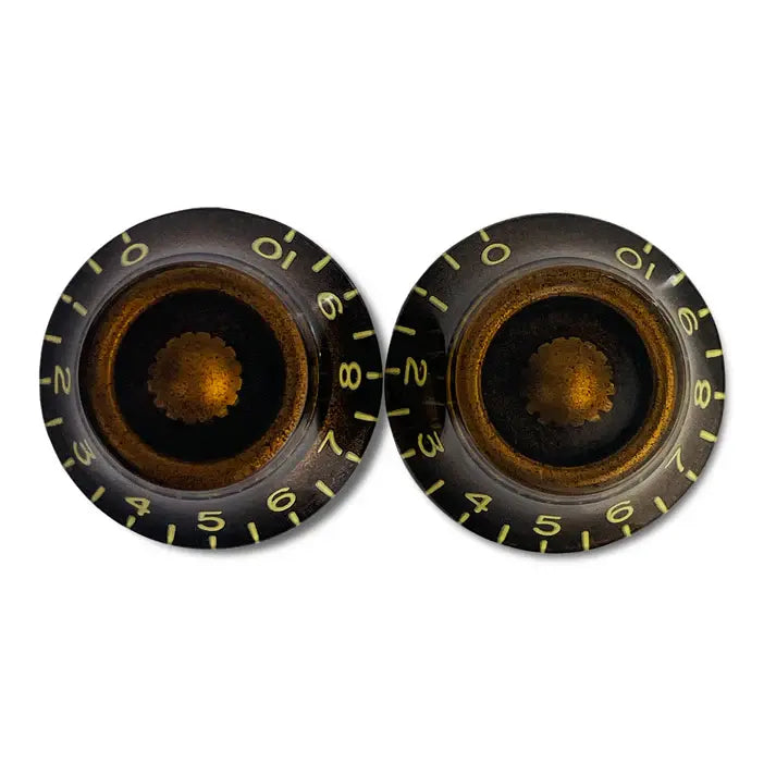 Set of 2 Vintage-style Bell Knobs - Chocolate / Standard / Pack of 2