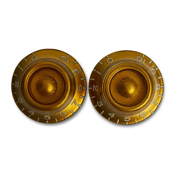 Set of 2 Vintage-style Bell Knobs - Gold / Standard / Pack of 2