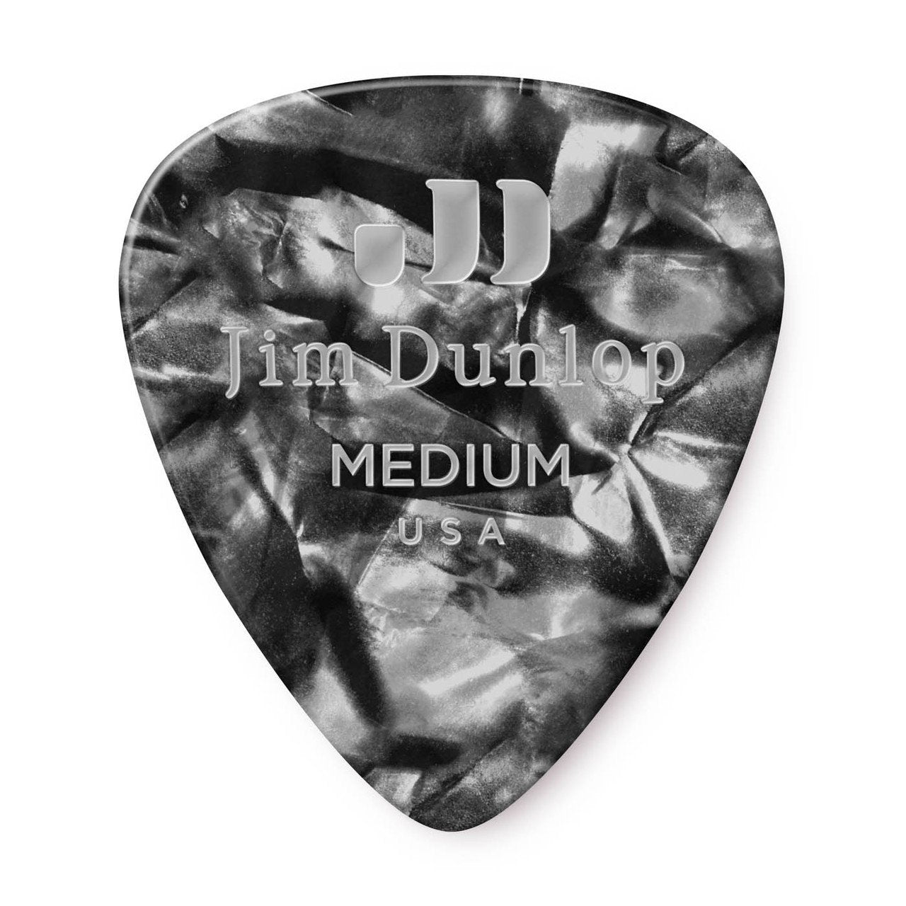 DUNLOP CELLULOID BLACK PEARLOID PICK MEDIUM