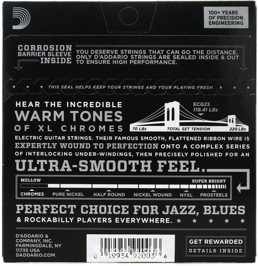 D'addario 10-48 Extra Light, XL Chromes Electric Guitar Strings
