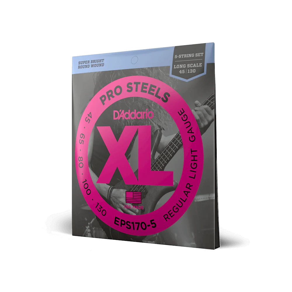 D'Addario XS 45-130 Regular Light, Super Long Scale Coated Bass Strings