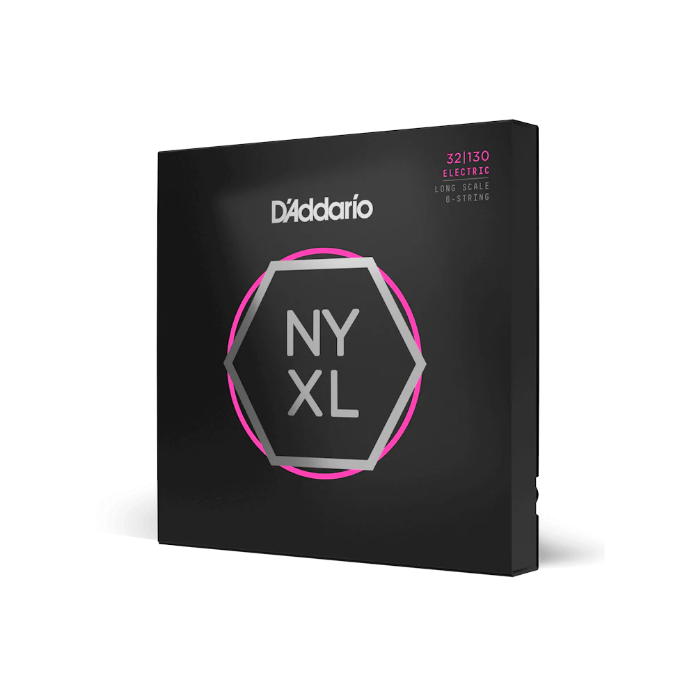 D'Addario NYXL32130 Nickel Wound Bass Guitar Strings, Regular Light 6-String, 32...
