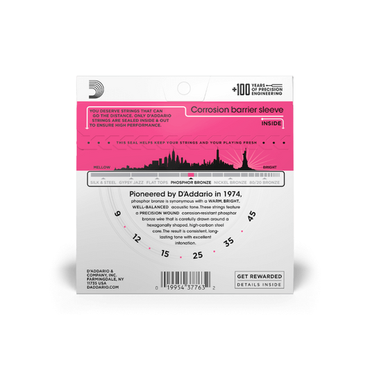 D'Addario EJ23 9-45 Super Light, Phosphor Bronze Acoustic Guitar Strings