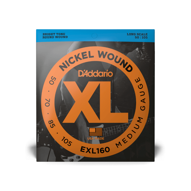EXL160 50-105 Medium, Long Scale, XL Nickel Bass Strings