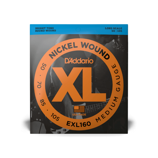 EXL160 50-105 Medium, Long Scale, XL Nickel Bass Strings