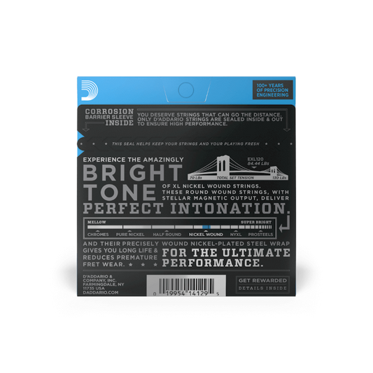 D'Addario EXL120 Nickel Wound Electric Guitar Strings, Super-Light, 09-42