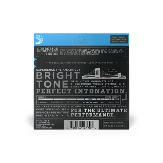 D'Addario EXL125 Nickel Wound Electric Guitar Strings, Super Light Top/ Regular ...
