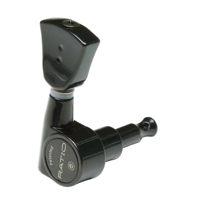 Ratio Electric 3+3 Cont Tuning Machine Set Black