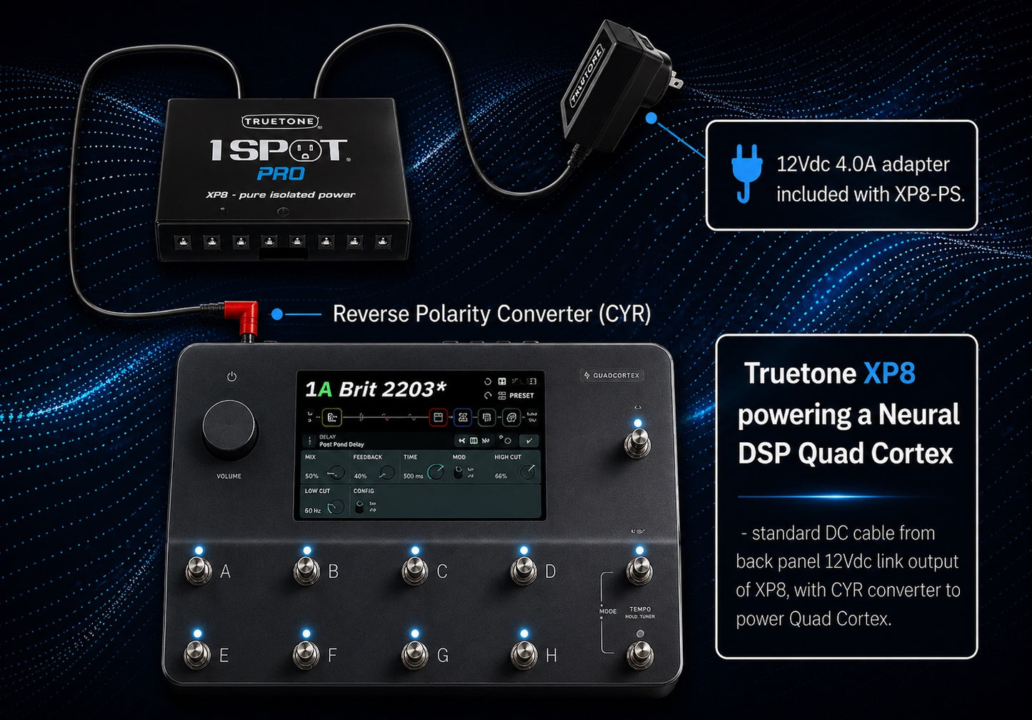 TrueTone XP8-PS Isolated Power Supply
