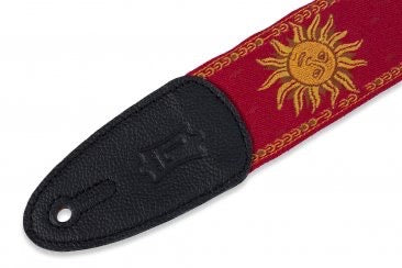 Levy's 2" Sun Design Jacquard Weave Guitar Strap