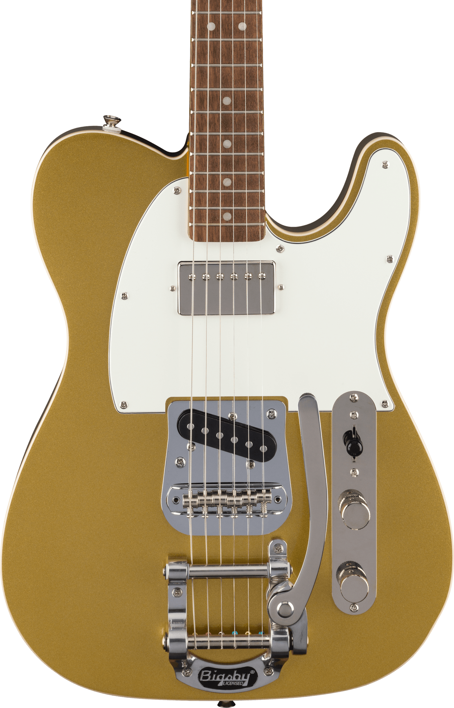 Squier Classic Vibe™ Custom Telecaster® SH with Bigsby, Parchment Pickguard, Aztec