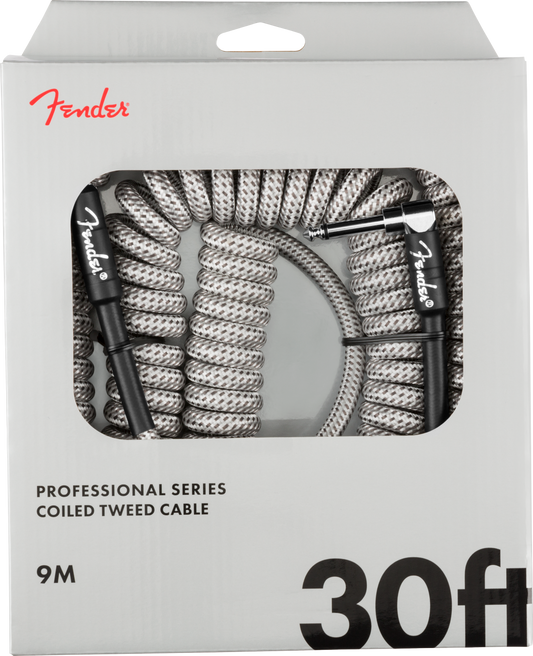 Fender Professional Series Coil Cable White Tweed 30'