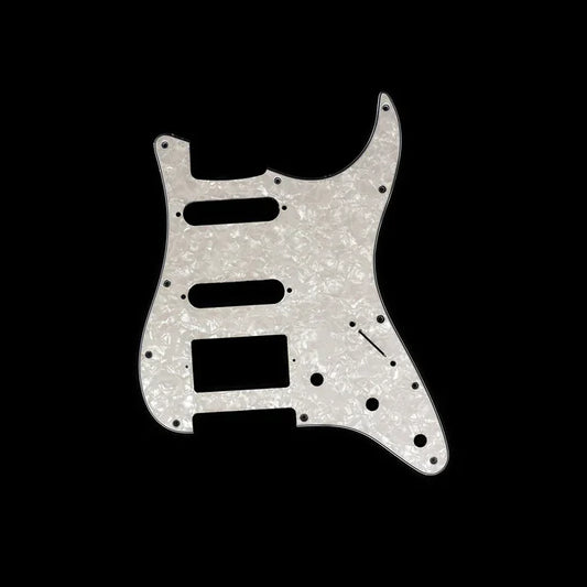 11- Hole HSS White Pearloid Pickguard For Stratocaster