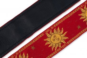 Levy's 2" Sun Design Jacquard Weave Guitar Strap