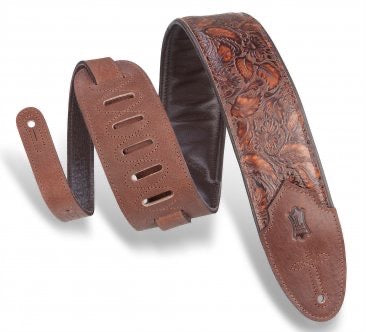 Levy's 3" Embossed Leather Guitar Strap M4WP-006