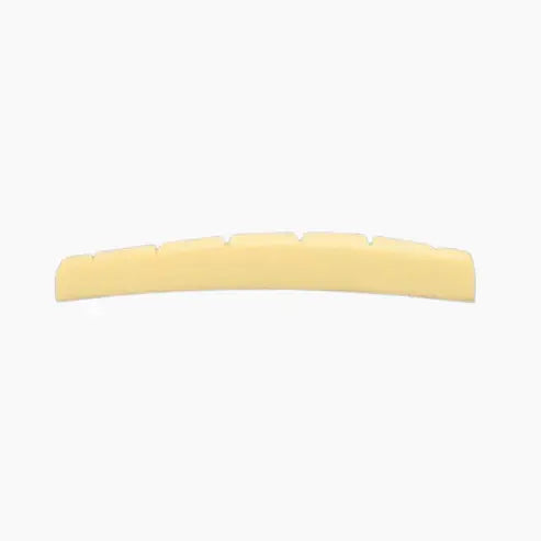 Allparts Radiused Slotted Bone Nut for Fender® Guitars - Standard / Standard / Unbleached