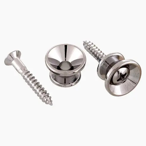 Allparts Standard Strap Buttons - Nickel / Standard