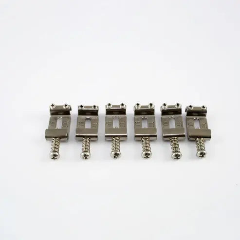 Allparts Vintage-Style Bridge Saddles for Stratocaster® - Nickel Set Of 6