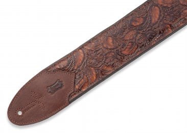Levy's 3" Embossed Leather Guitar Strap M4WP-006