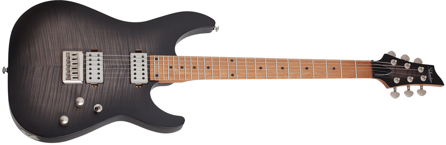 Schecter C-1 Standard Plus Transparent Black Burst