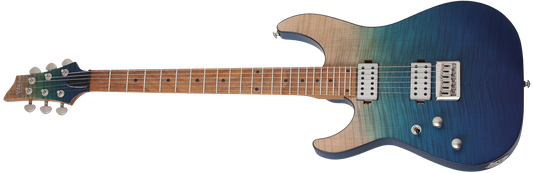 Schecter C-1 Standard Plus Left Handed Blue Fade