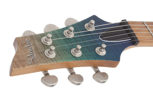 Schecter C-1 Standard Plus Left Handed Blue Fade